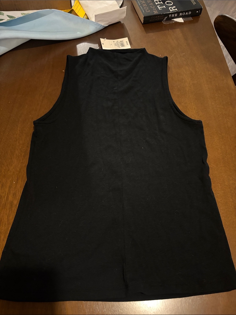 Mock neck NWT Classic Black Sleeveless Tank Top